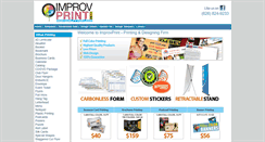 Desktop Screenshot of improvprint.com