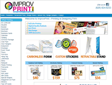 Tablet Screenshot of improvprint.com